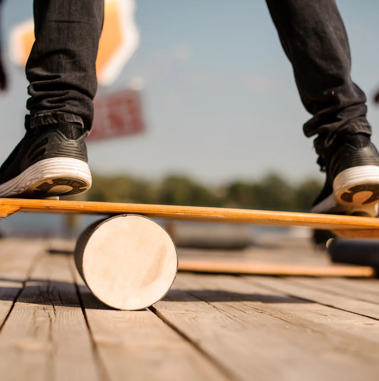 Wobble Board Balance - Elbette çocuklar için ahşap sallanan sandalye