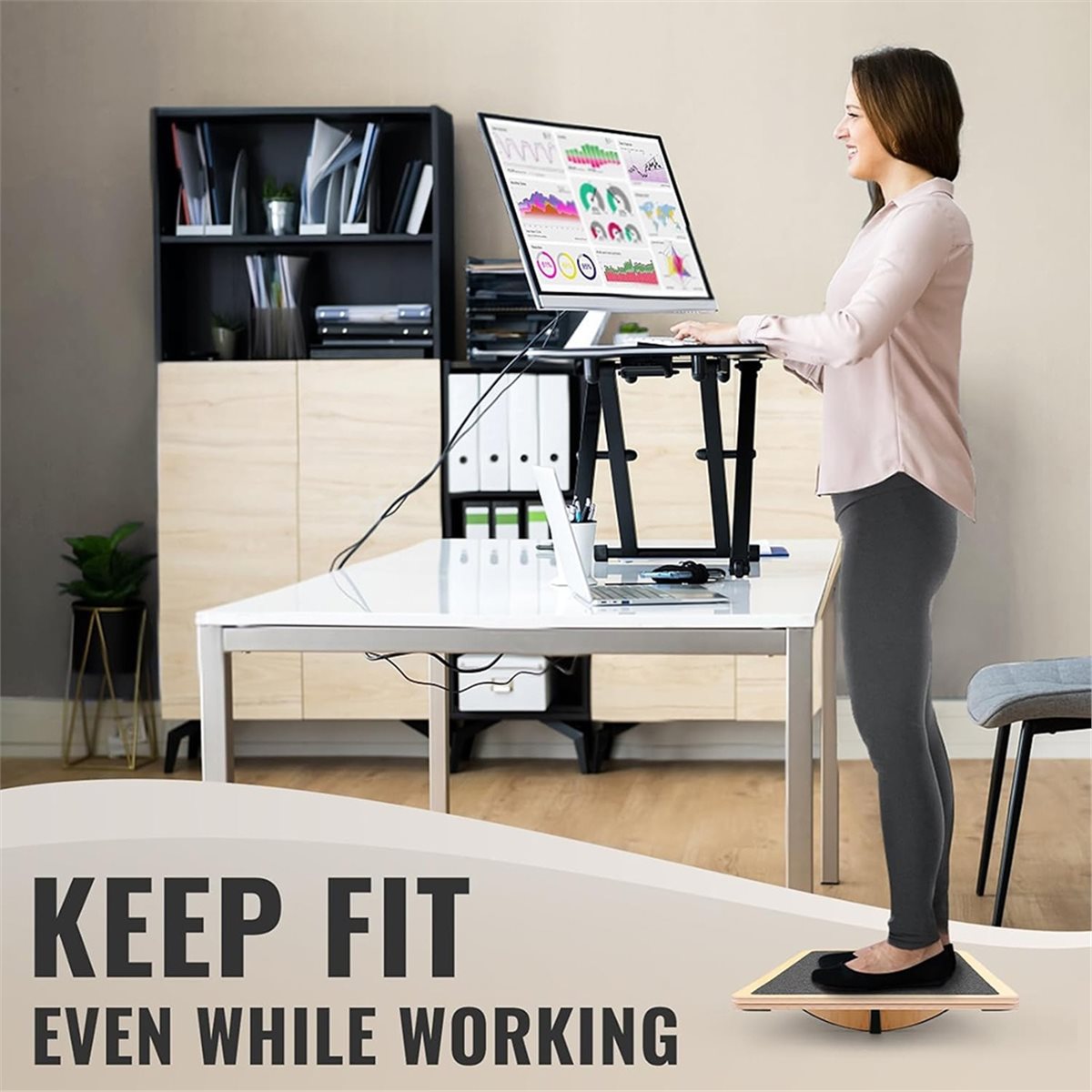 Wobble Board Balance - 618 Mega Satış Denge Tahtası Yetişkinler