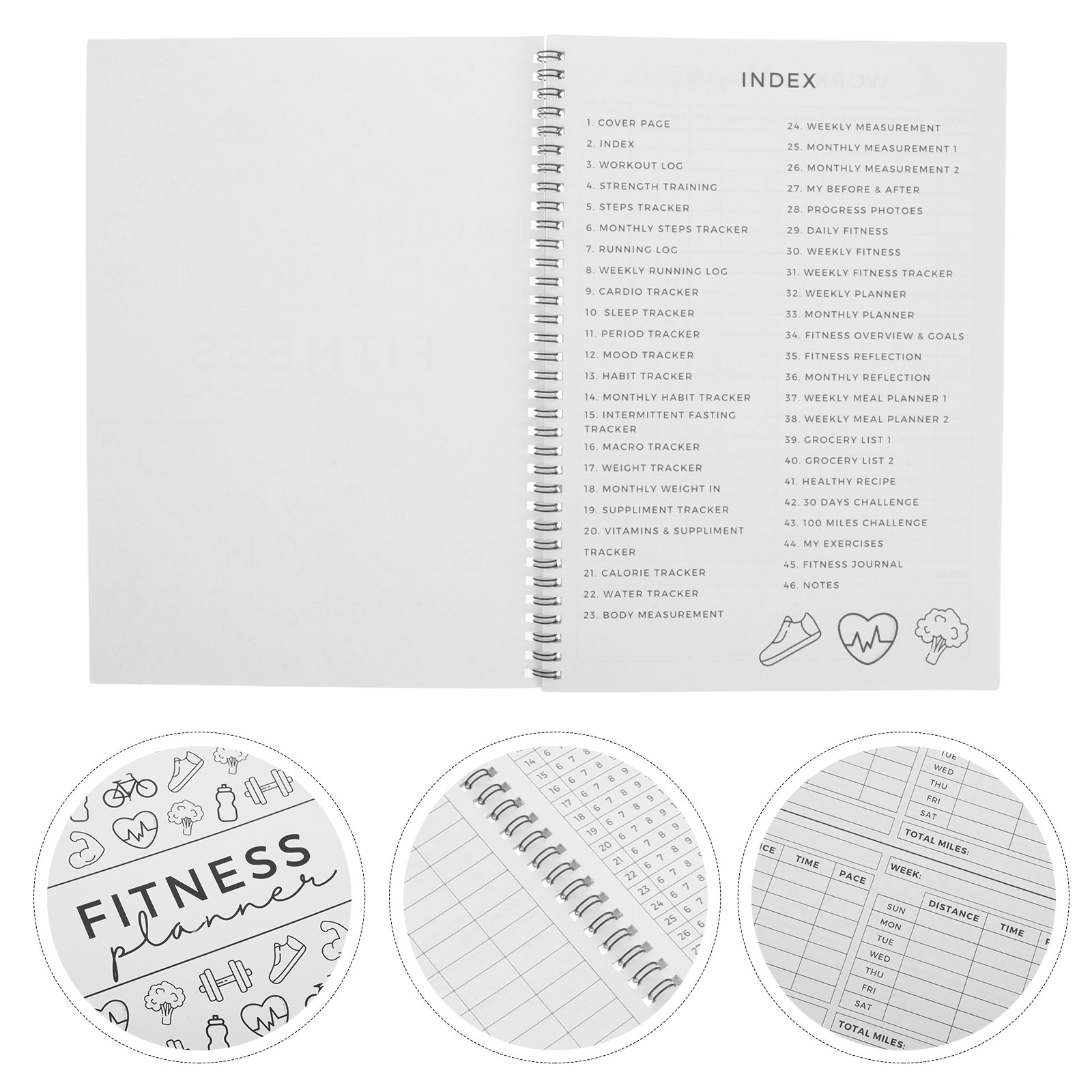 Home Gym Routine - Fitness Planlayıcı Günlüğü 11.7 X 8.5