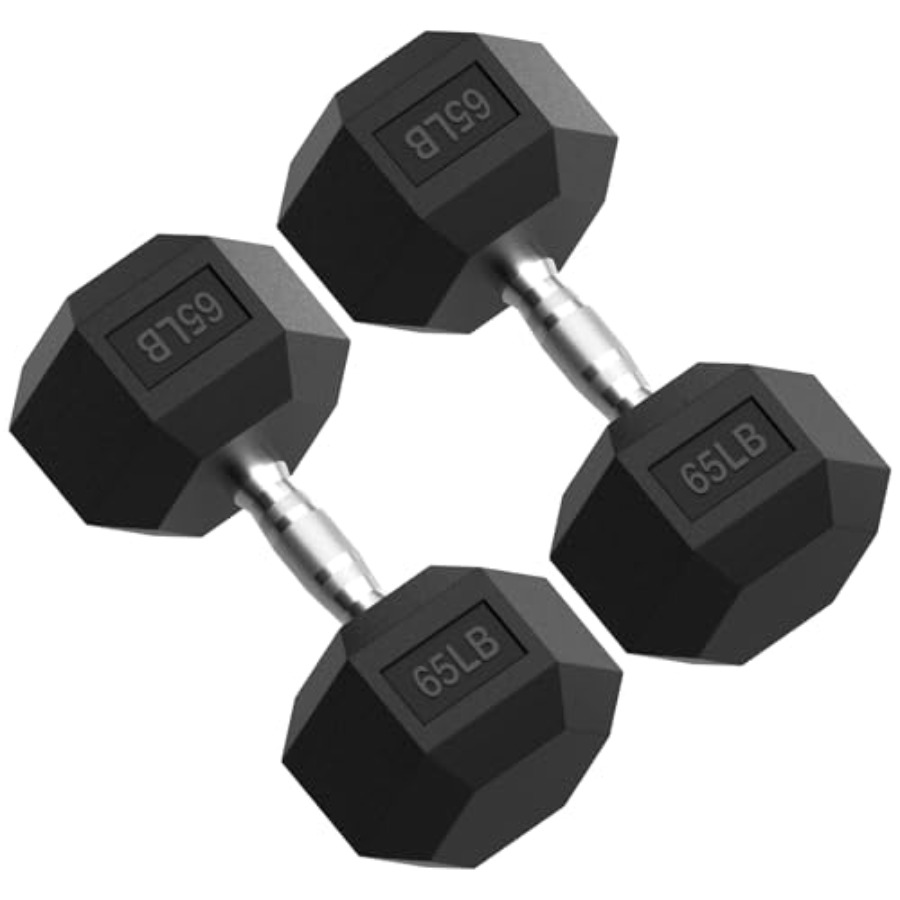 Hex Dumbbell Set - HEX Dambıl Seti 2.5-125lb Kauçuk Kaplı