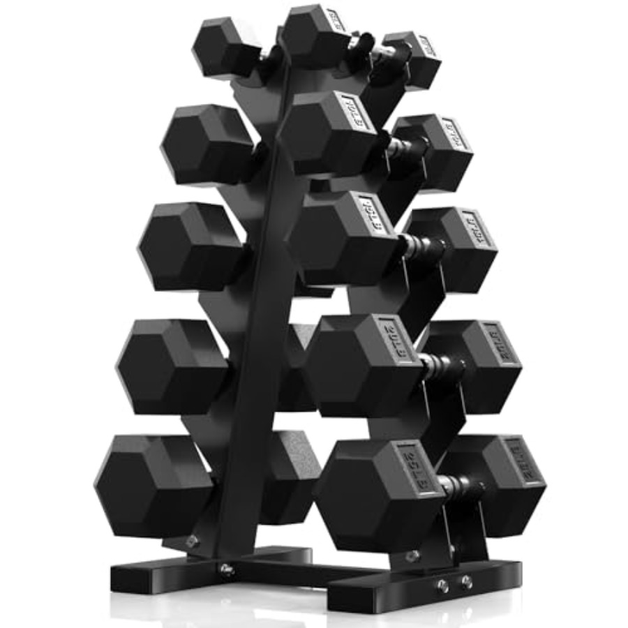 Hex Dumbbell Set - Hex Dambıl Setleri ve Rafı 60-550lb