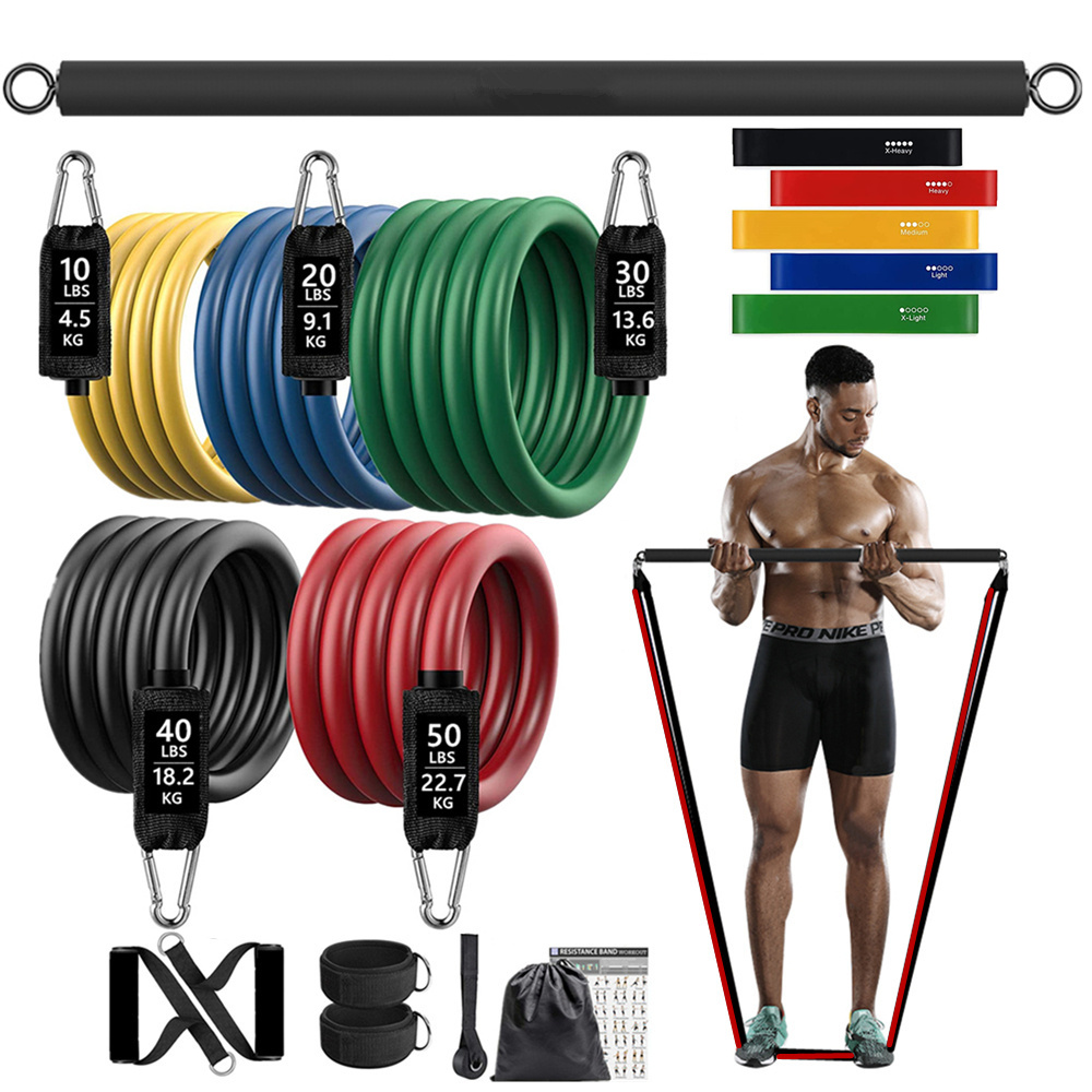 Home Gym Ideas - 150lb Fitness Ganimet Direnci Elastik Bant