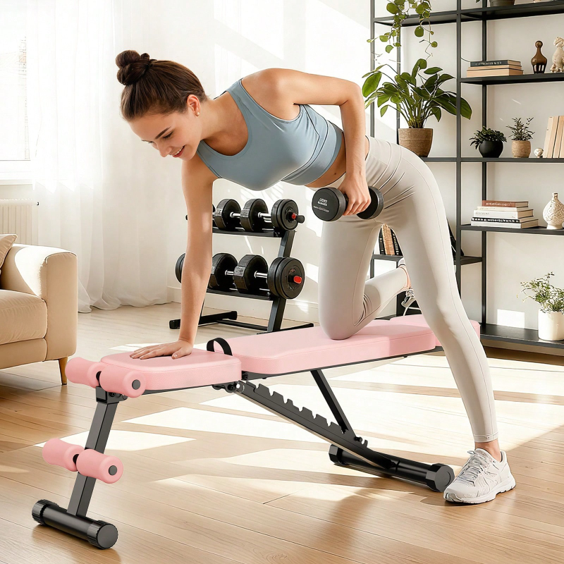 Home Gym Foldable - 9 Pozisyonlu Ayarlanabilir Ağırlık Sehpası Katlanabilir