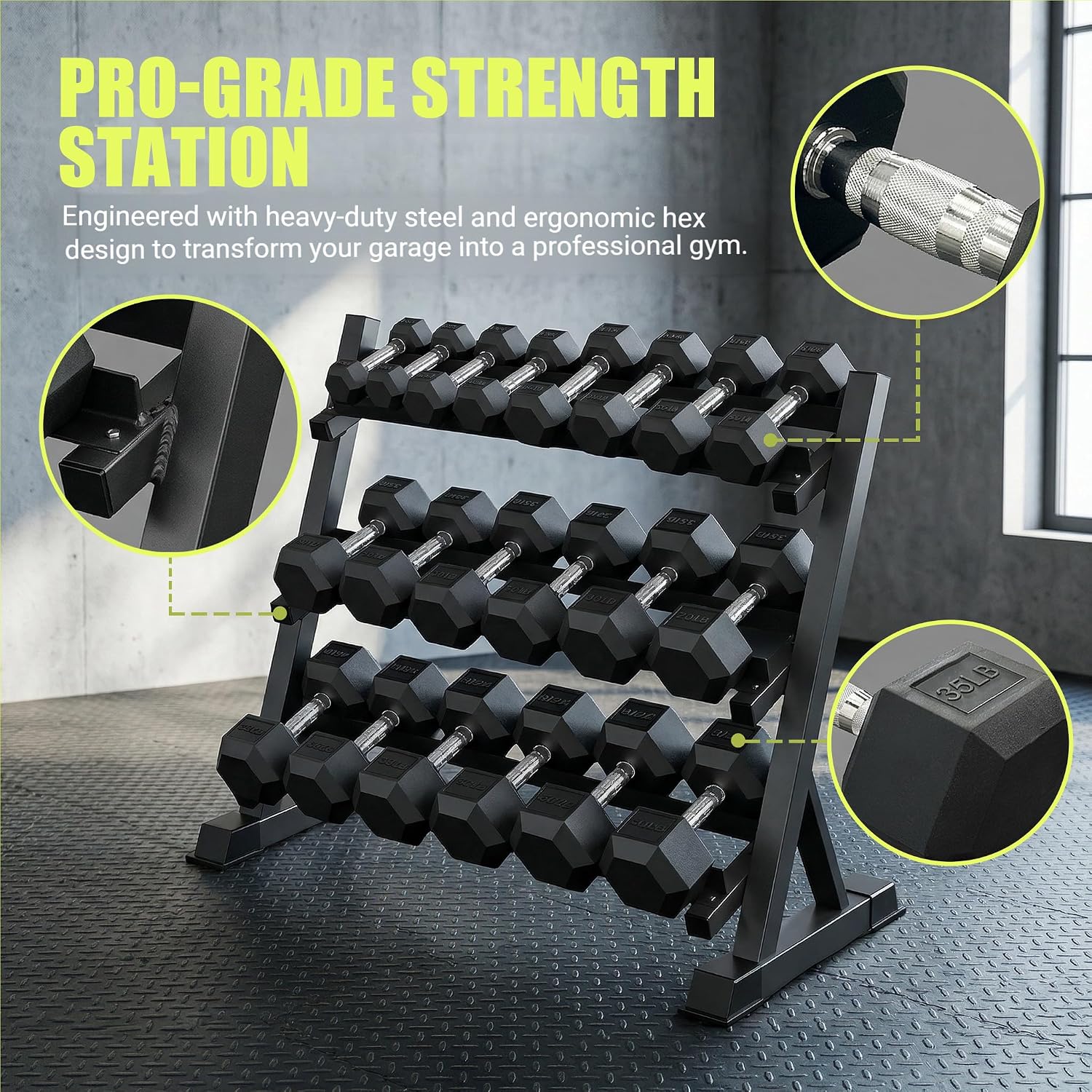 350/450/550 Lbs Altıgen Dambıl - Hex Dumbbell Set incelemesi ve fiyatı