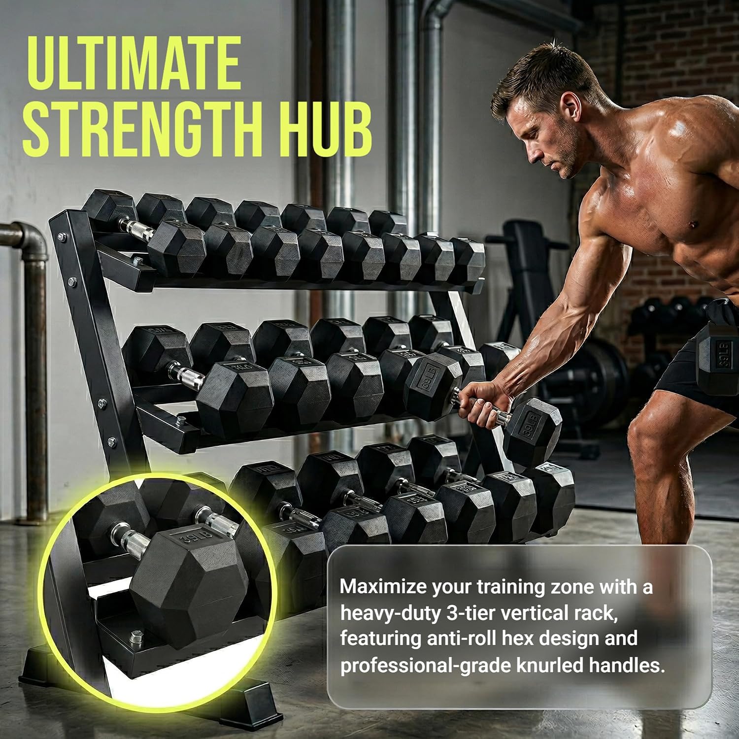 350/450/550 Lbs Altıgen Dambıl - Hex Dumbbell Set incelemesi ve fiyatı
