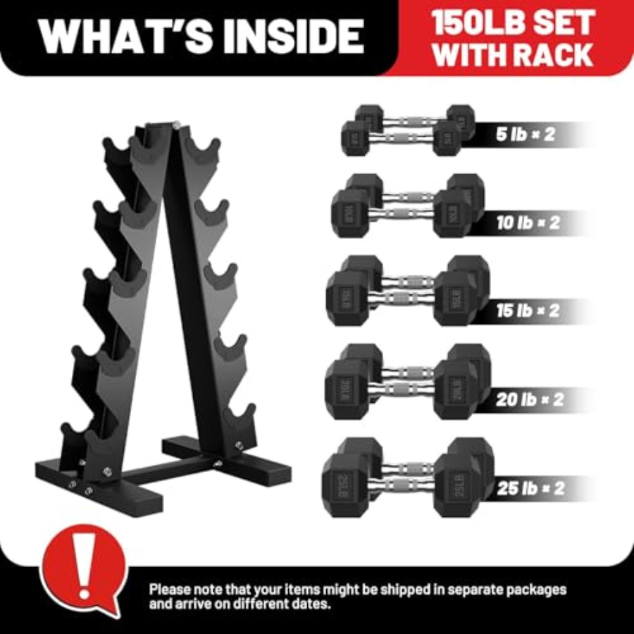 Hex Dambıl Setleri ve Rafı 60- - Hex Dumbbell Set incelemesi ve fiyatı