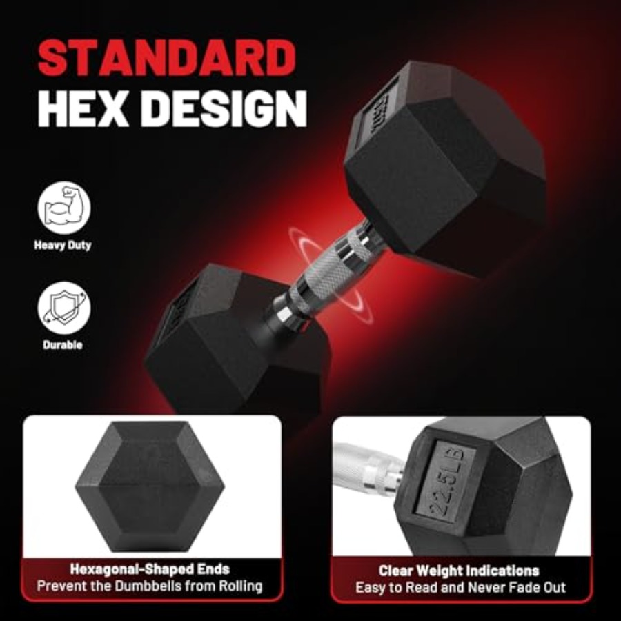 Hex Dambıl Setleri ve Rafı 60- - Hex Dumbbell Set incelemesi ve fiyatı